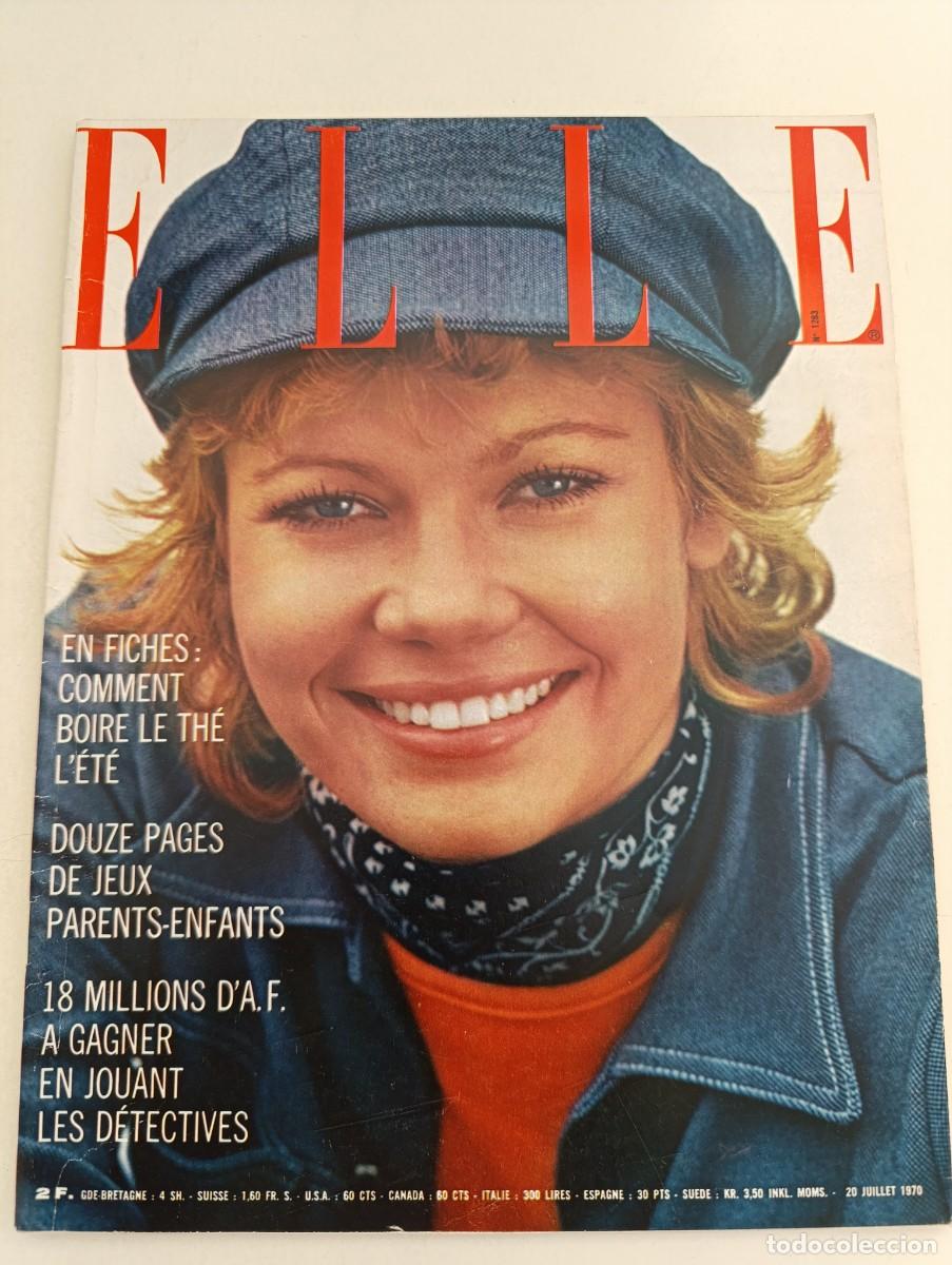 Coleccionismo de Revistas y Peri&oacute;dicos: Revista ELLE n&ordm; 1283 Nicoletta Simone de Beauvoir Mireille Darc Lino Ventura Estella Blain MODA 70