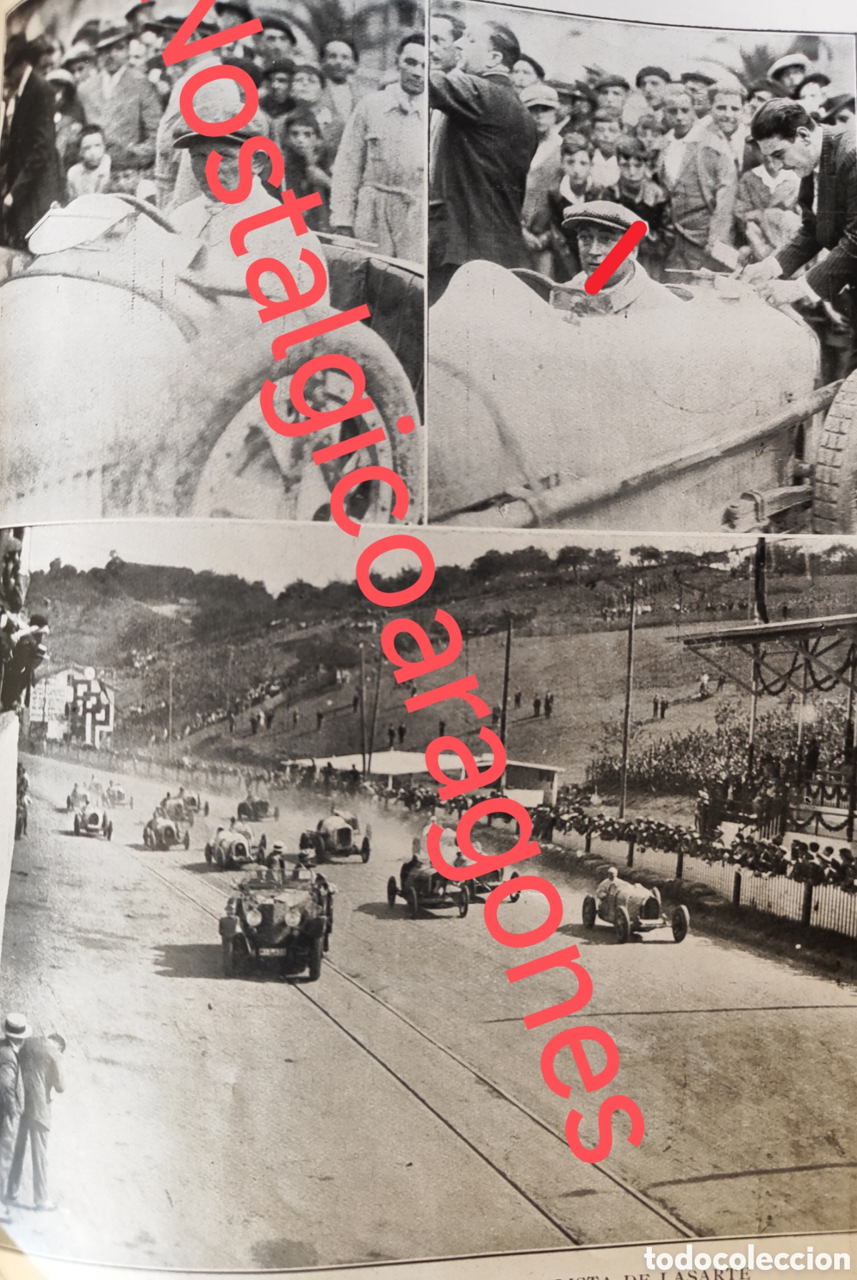 Collezionismo di Riviste e Giornali: San Sebasti&aacute;n circuito autom&oacute;vilistico Lasarte carrera foto revista princ siglo XX 192B