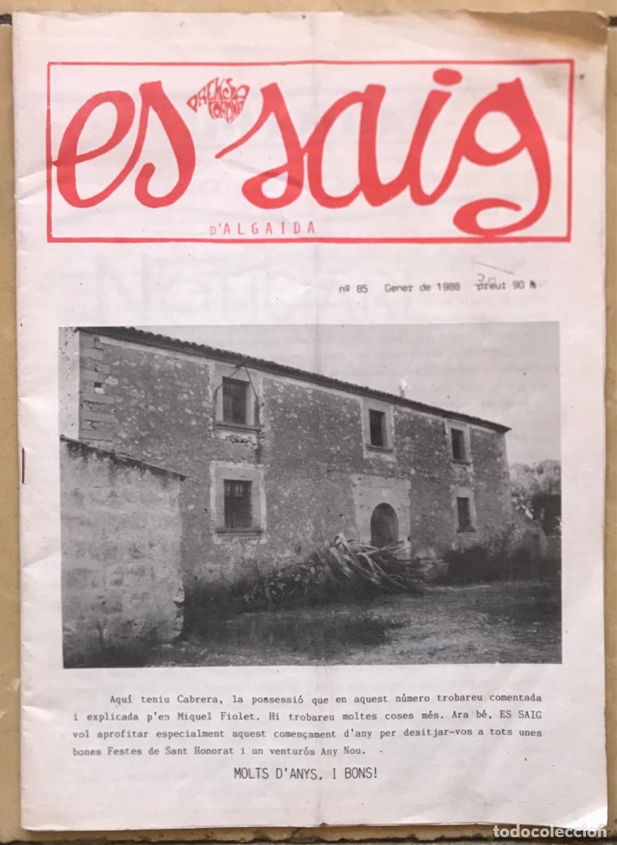 Coleccionismo de Revistas y Peri&oacute;dicos: ES SAIG d'Algaida (Mallorca) - 1988 - POSSESSI&Oacute; DE CABRERA, otras informaciones -