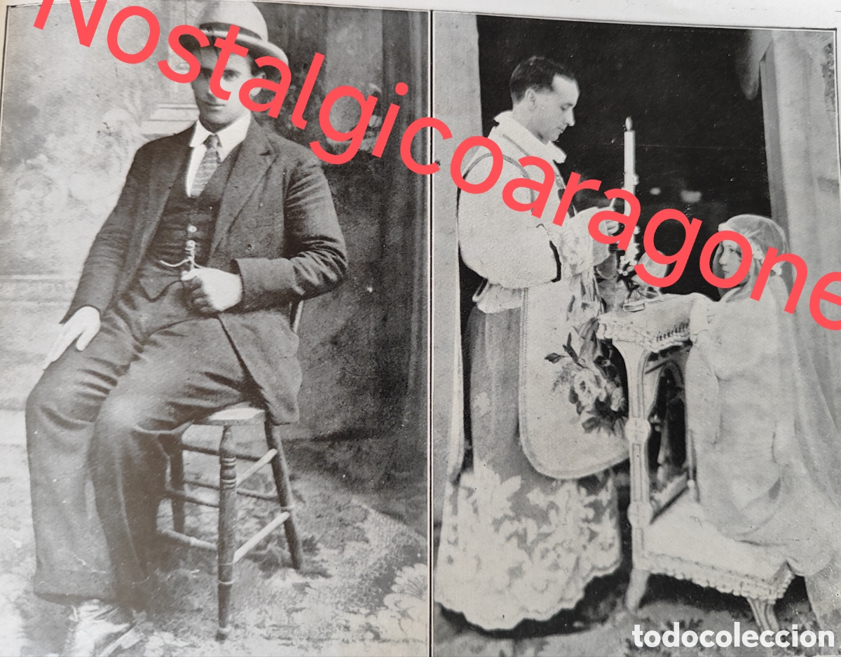 Coleccionismo de Revistas y Peri&oacute;dicos: Padre Andres Sola de Santa Eugenia Berga misionero fallecido foto revista princ siglo XX 192B
