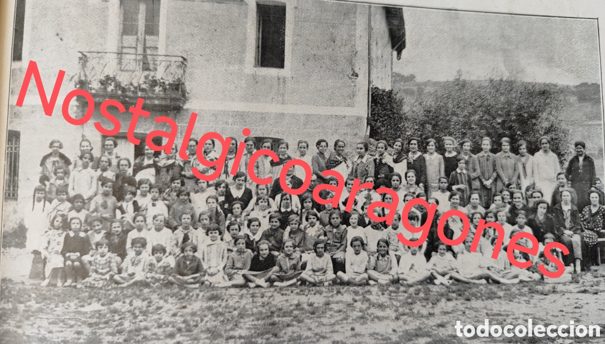 Coleccionismo de Revistas y Peri&oacute;dicos: Urnieta Guip&uacute;zcoa ni&ntilde;as catequistas A Matilla foto revista princ siglo XX 192B