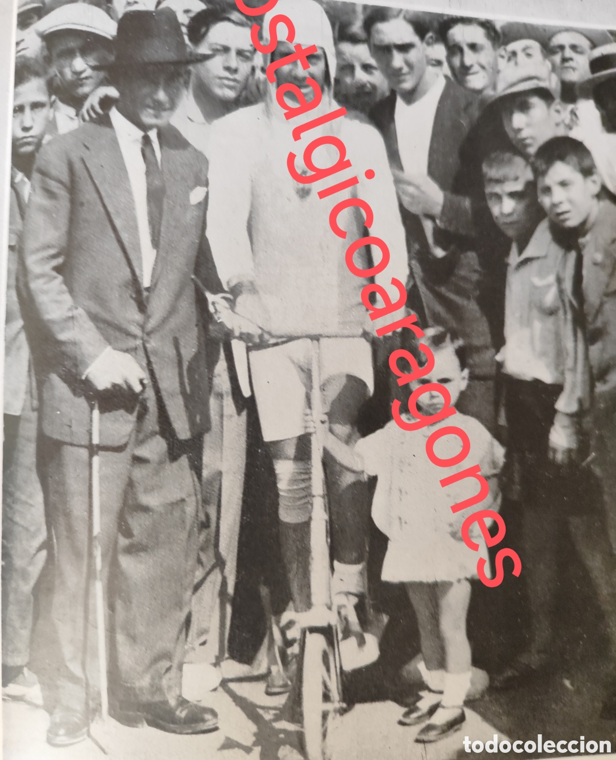 Coleccionismo de Revistas y Peri&oacute;dicos: Humor deportivo corredor Enrique Agullo Madrid Santander patinete foto revista princ siglo XX 192B