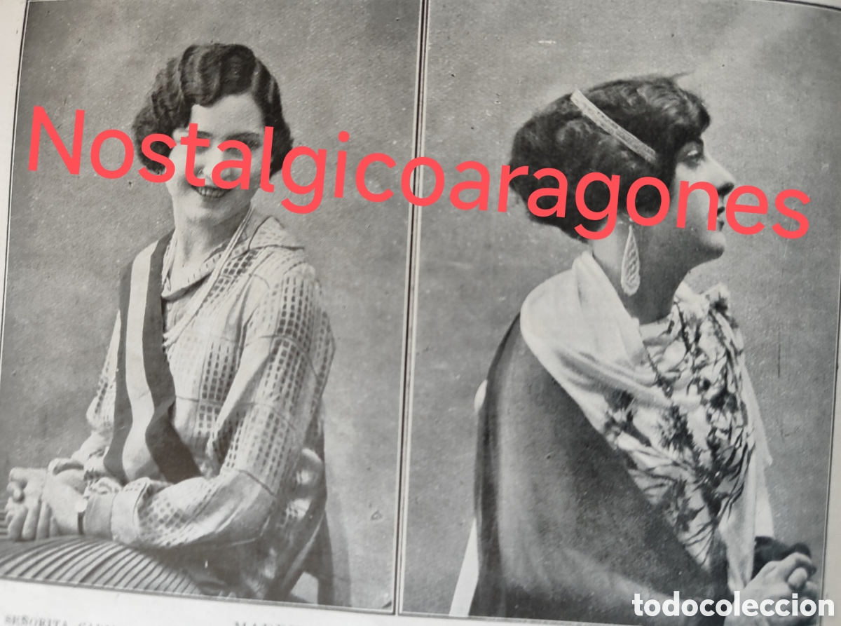 Coleccionismo de Revistas y Peri&oacute;dicos: Madrid concurso belleza Carmen Tortuero Carmen Riveiro foto revista princ siglo XX 192B