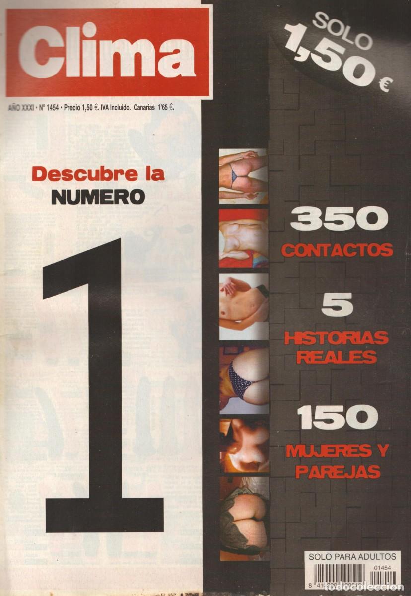 Coleccionismo de Revistas y Peri&oacute;dicos: CLIMA 1454 / 2009 ~ Descubre la n&uacute;mero 1 ~ Fotos amateur, contactos y relatos er&oacute;ticos
