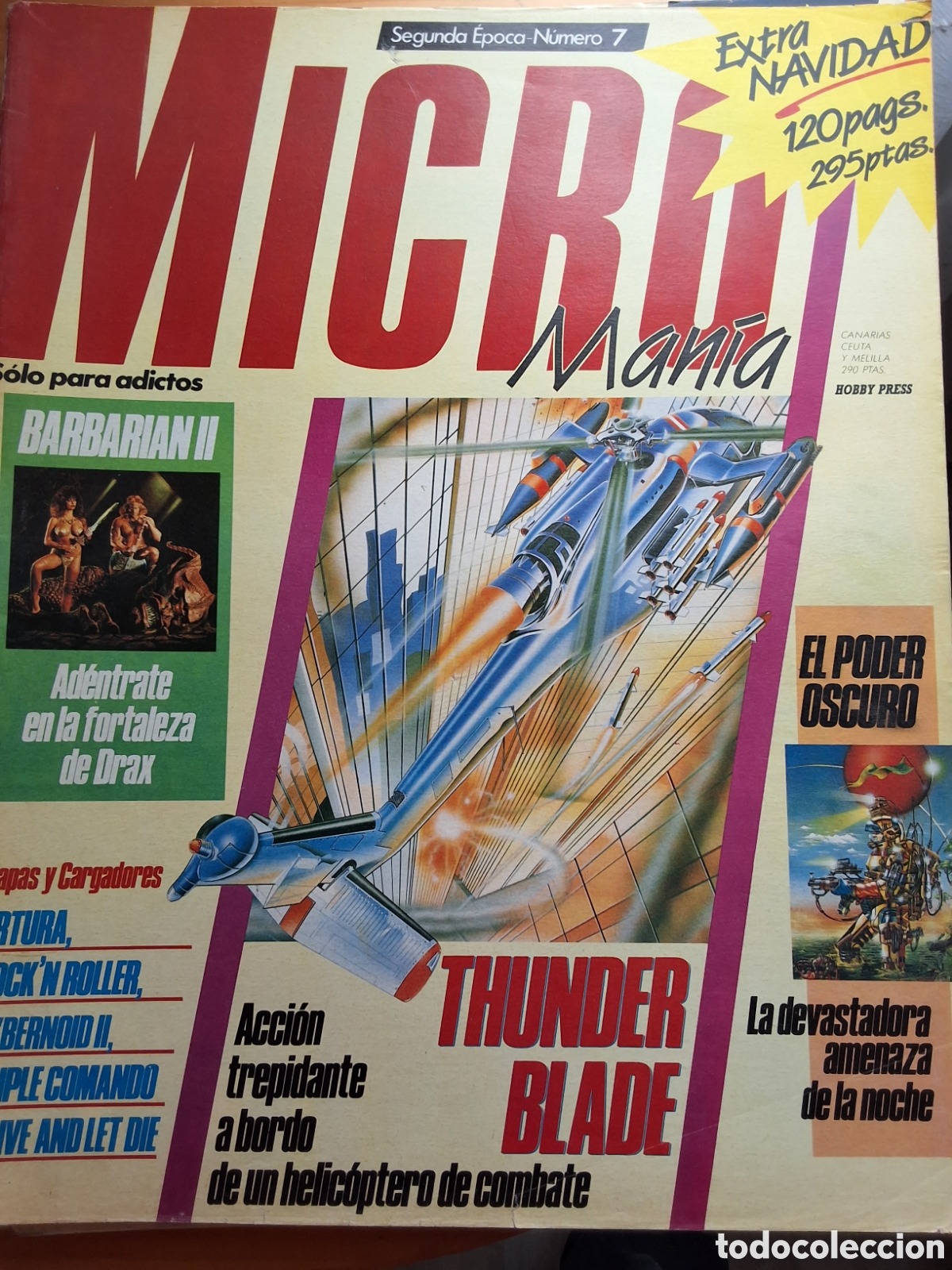 Coleccionismo de Revistas y Peri&oacute;dicos: Micromania segunda epoca revista n&uacute;mero 7 a&ntilde;o 1988/12 incluye calendario