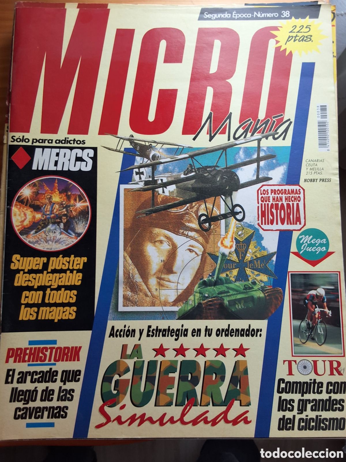 Coleccionismo de Revistas y Peri&oacute;dicos: Micromania segunda epoca revista n&uacute;mero 38 a&ntilde;o 1991/7 incluye suplemento mapa