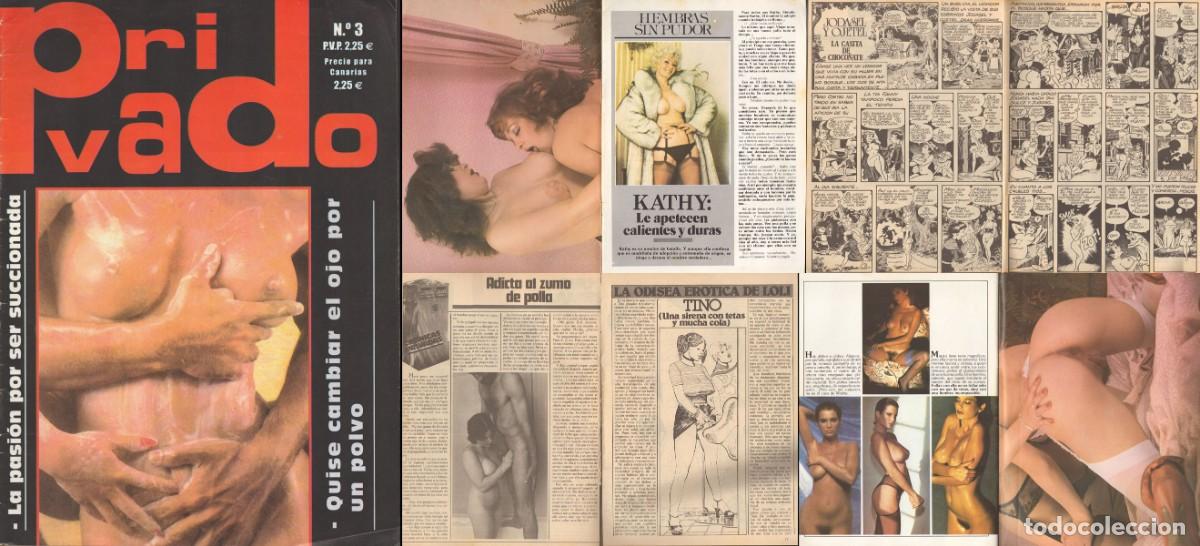Coleccionismo de Revistas y Peri&oacute;dicos: PRIVADOS # 3 revista er&oacute;tica ~ Relatos er&oacute;ticos ilustrados con fotos ~ comic er&oacute;tico ~ GLOBOS