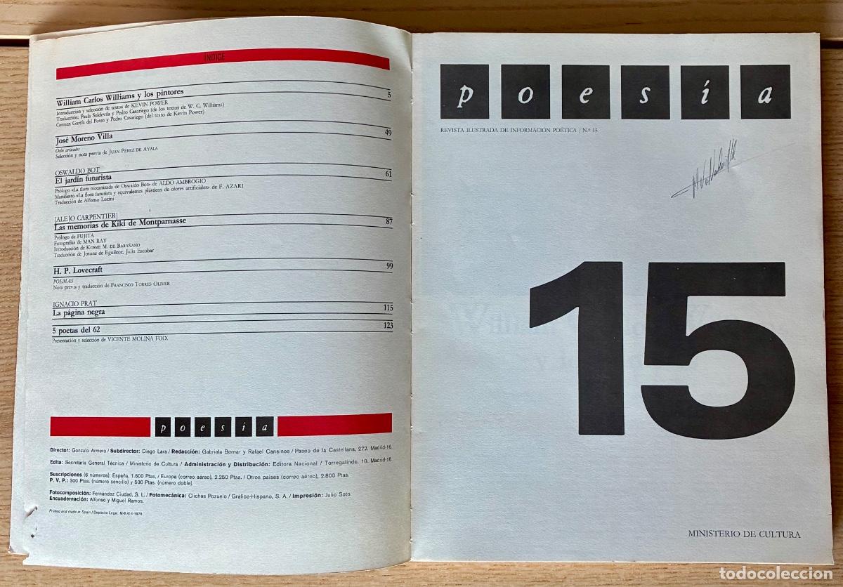 Coleccionismo de Revistas y Peri&oacute;dicos: Lote 3 revistas &rdquo;Poes&iacute;a&rdquo; (n&ordm;15,16,17) + Manuel Pacheco &rdquo;El cine y otros poemas&rdquo;