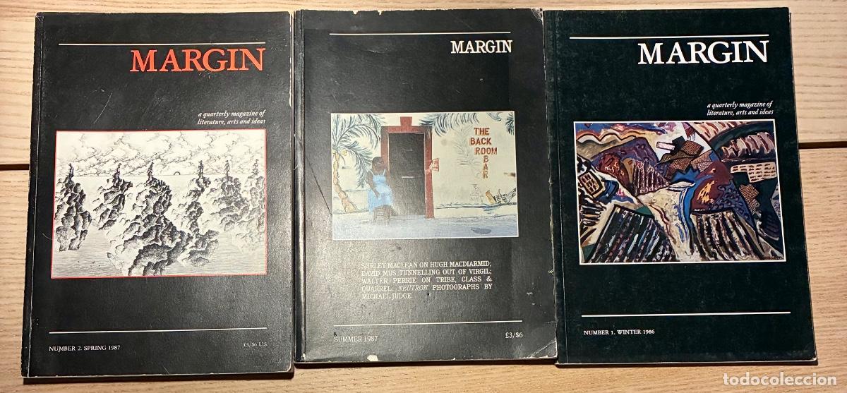 Coleccionismo de Revistas y Peri&oacute;dicos: Lote 3 revistas &rdquo;Margin&rdquo; n&uacute;ms 1,2,3 (Winter86, Spring87, Summer87)