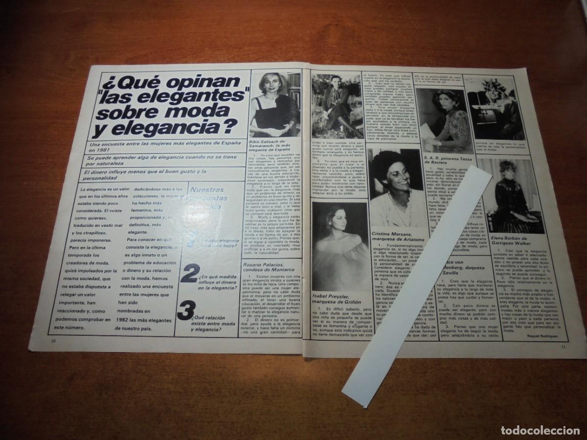 Coleccionismo de Revistas y Peri&oacute;dicos: CLIPPING 1982: ISABEL PREYSLER. TESSA DE BAVIERA. BIBIS SALISACH. MARQUESA ARTASONA. DUQUESA SEVILLA