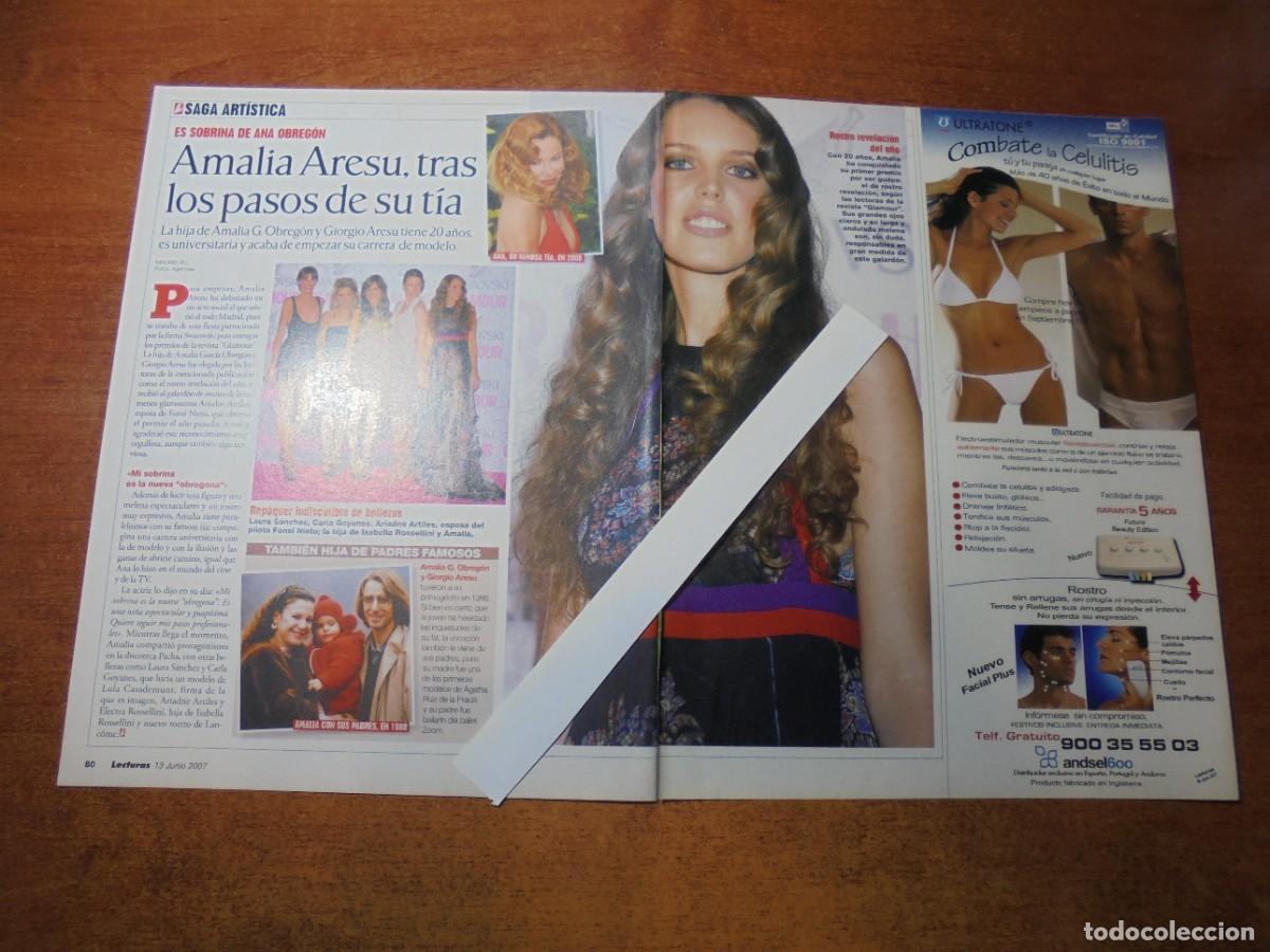 Coleccionismo de Revistas y Peri&oacute;dicos: CLIPPING 2007: ANA OBREG&Oacute;N Y SU SOBRINA AMALIA ARESU. AMALIA G. OBREG&Oacute;N Y GIORGIO ARESU.