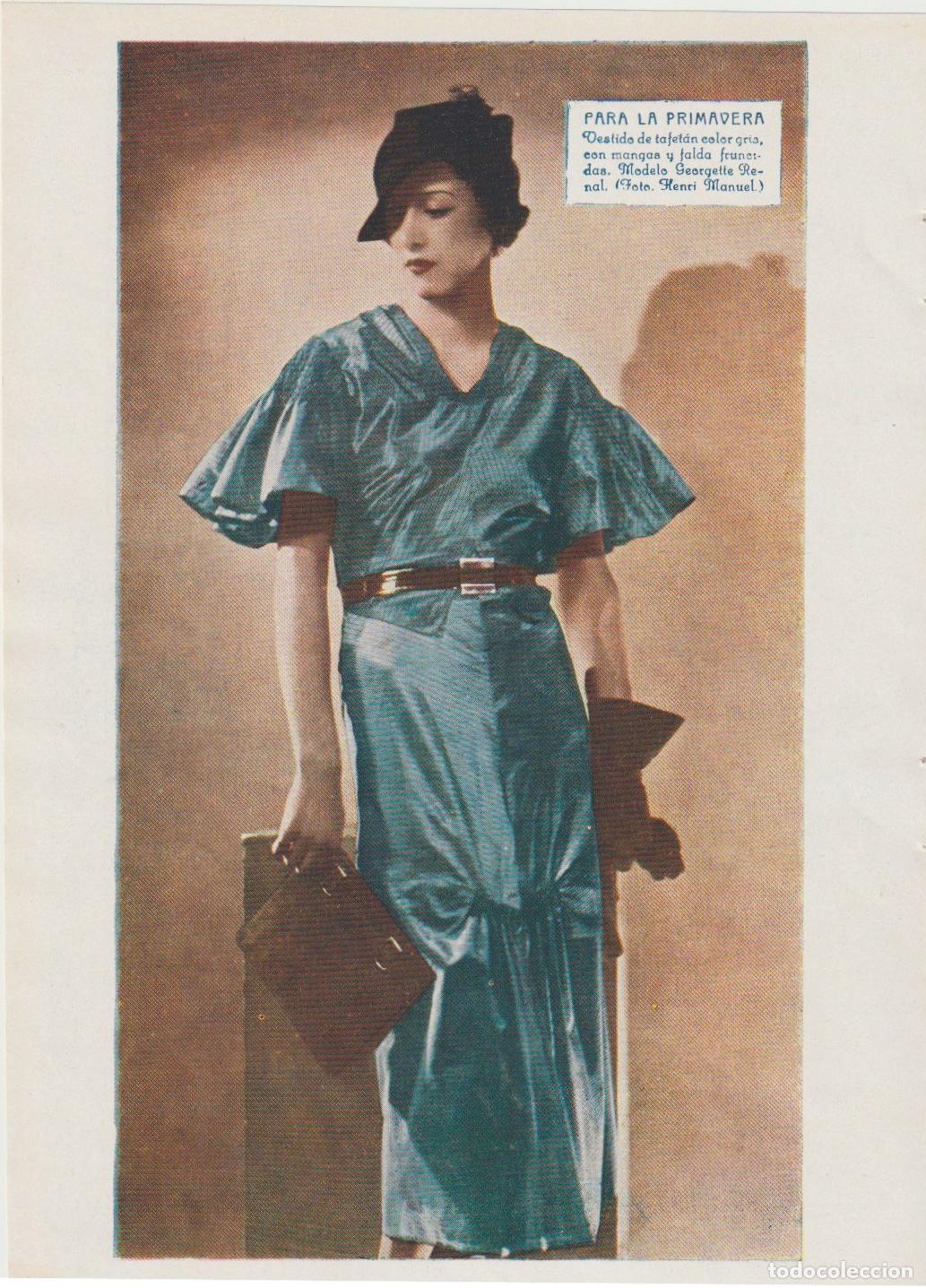 Collectionnisme de Revues et Journaux: * MODA FEMENINA * Dibujos de Rikardo , modelo Georgette Renal -1935