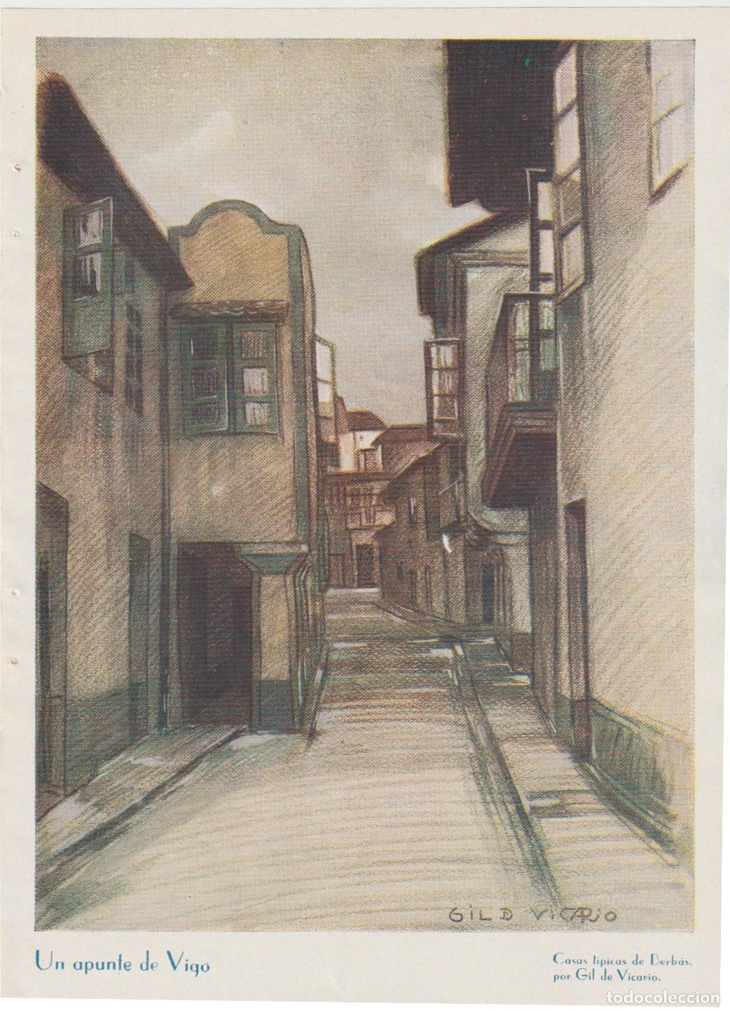 Collectionnisme de Revues et Journaux: Un apunte de Vigo: casas t&iacute;picas de Berb&aacute;s / Gil de Vicario -1935