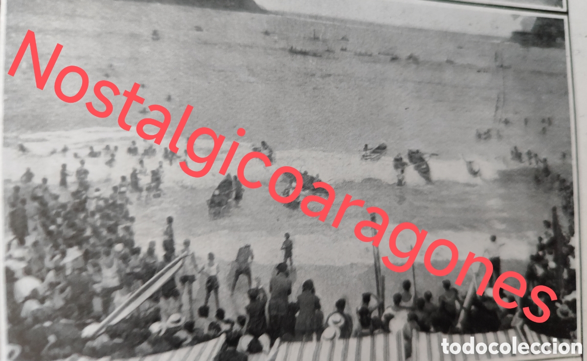 Collezionismo di Riviste e Giornali: San Sebasti&aacute;n carrera piraguas y caballos de goma foto revista princ siglo XX 192B