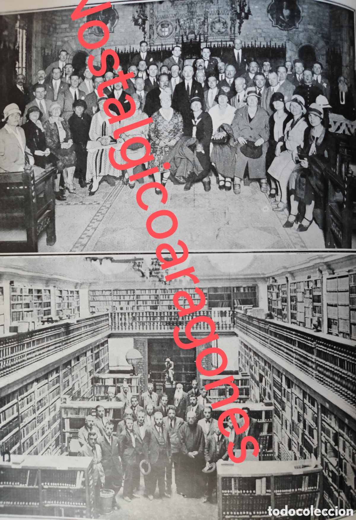 Collezionismo di Riviste e Giornali: Profesores y escolares italianos Barcelona Ayto Montserrat foto revista princ siglo XX 192B