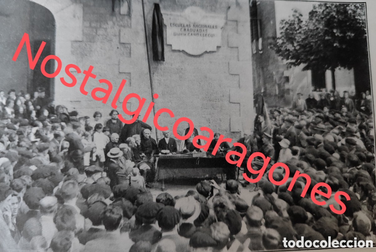 Collezionismo di Riviste e Giornali: Galdacano vizcaya inauguraci&oacute;n escuelas Gaudasegui foto revista princ siglo XX 192B