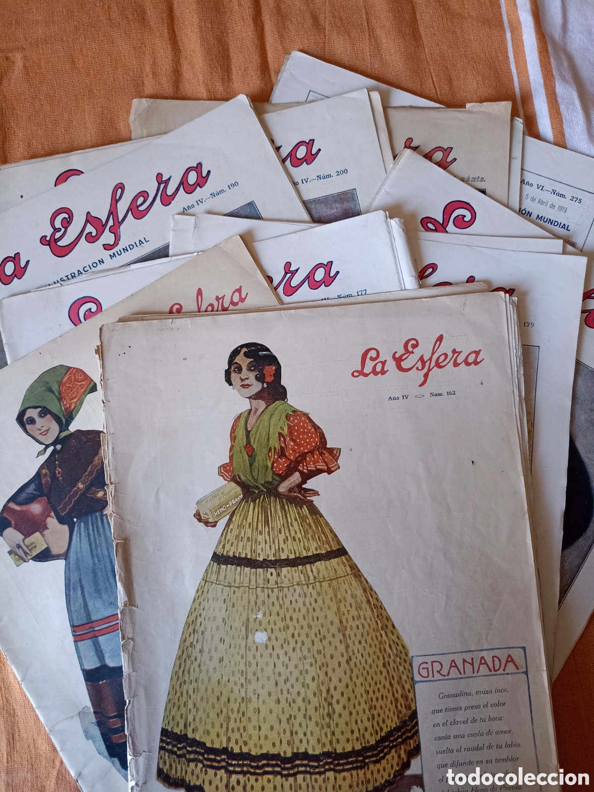 Coleccionismo de Revistas y Peri&oacute;dicos: Lote 9 x Revista La Esfera (1917-1919)