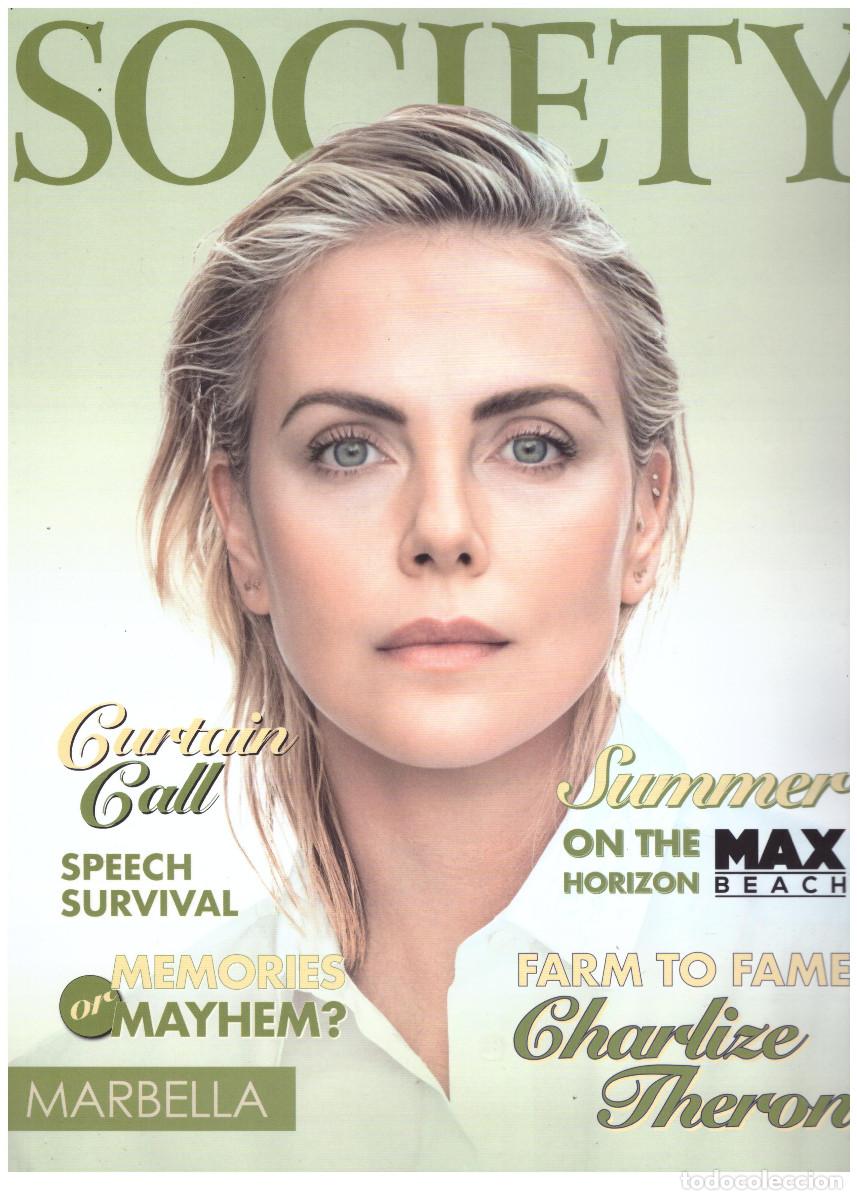 Coleccionismo de Revistas y Peri&oacute;dicos: REVISTA SOCIETY: CHARLIZE THERON / AMANA MELOME / ELLE FANNING / ZENDAYA / JESSIE WARE