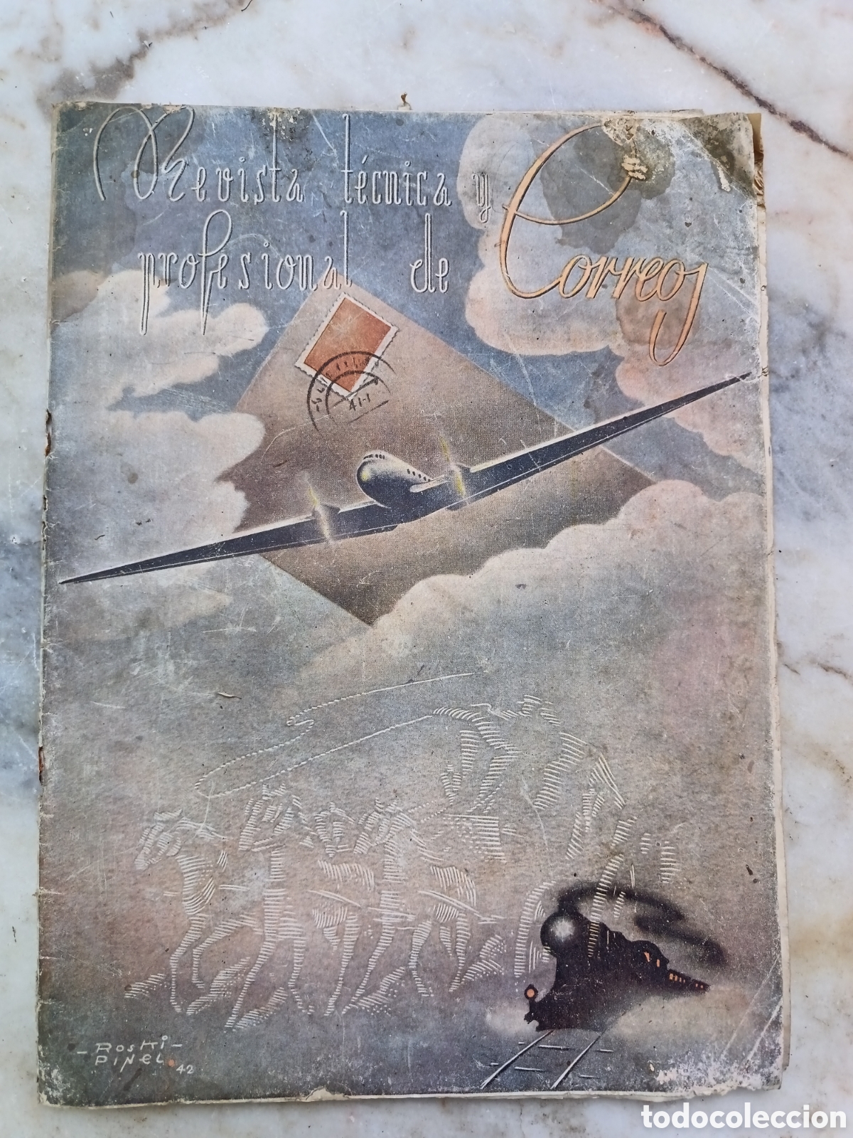 Coleccionismo de Revistas y Peri&oacute;dicos: Revista tecnica y profesional de correos, Madrid, 12 marzo 1942