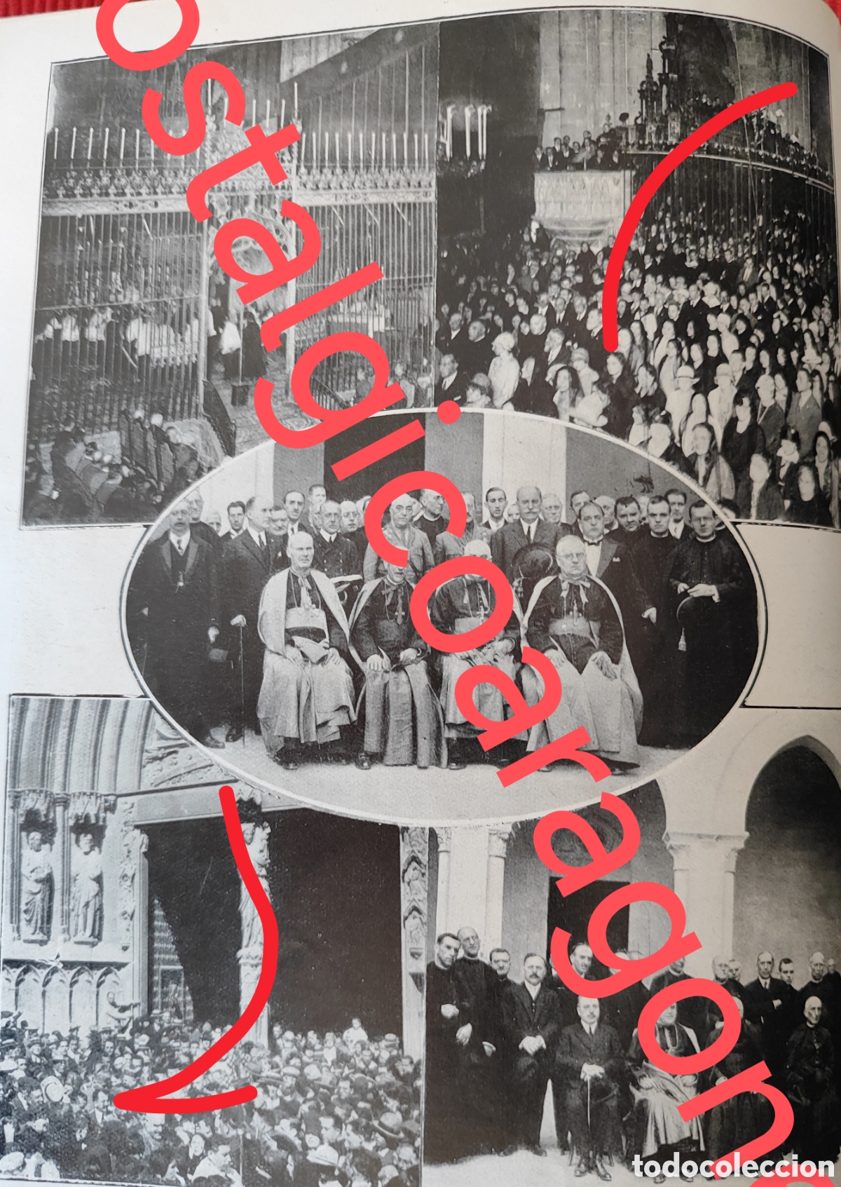 Coleccionismo de Revistas y Peri&oacute;dicos: Tarragona obispo Goma foto revista princ siglo XX