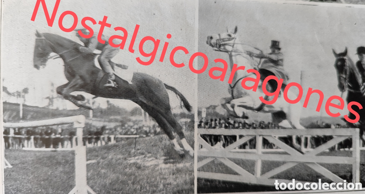 Collezionismo di Riviste e Giornali: san Sebasti&aacute;n teniente Guillen Urzaiz ganador hipica foto revista princ siglo XX 192B