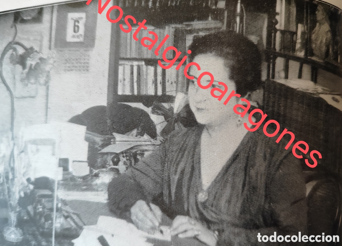 Coleccionismo de Revistas y Peri&oacute;dicos: Valencia Sra Montserrat Dom&iacute;nguez Roger directora grupo Cervantes foto revista princ siglo XX 192B