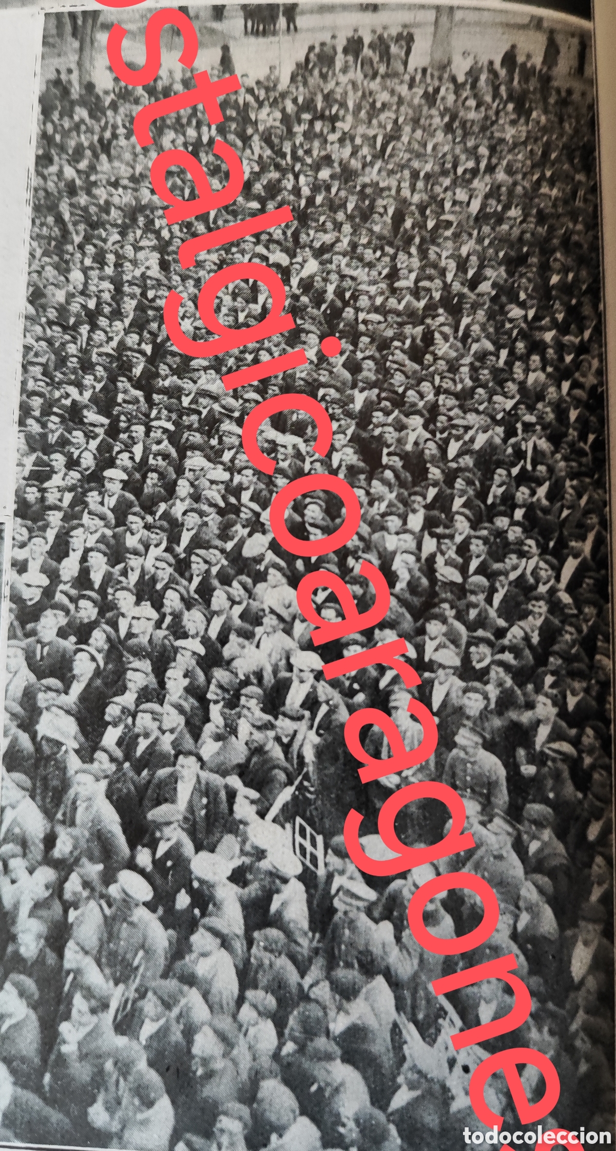 Collezionismo di Riviste e Giornali: Zaragoza agricultores aragoneses navarros rioja mitin Remolachero foto revista princ siglo XX 192B