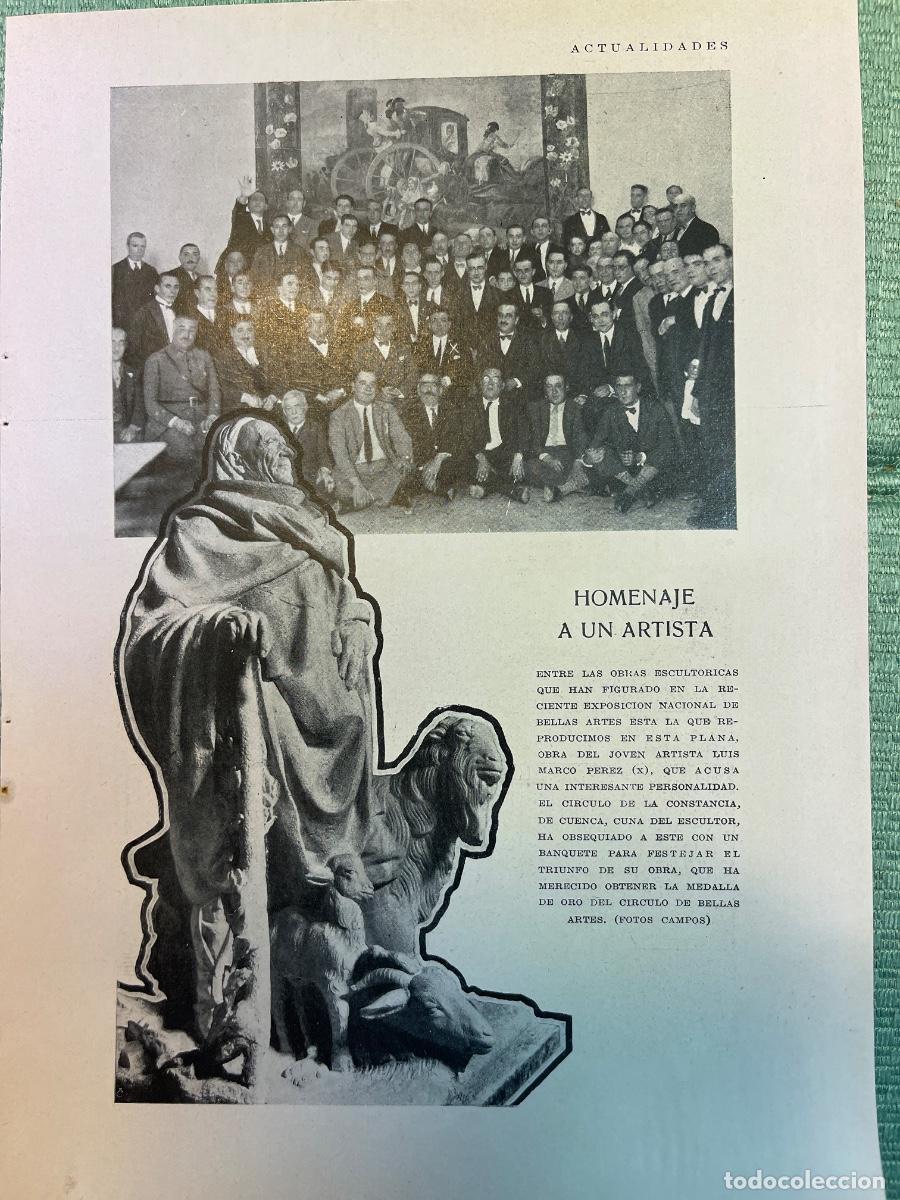 Coleccionismo de Revistas y Peri&oacute;dicos: * ESCULTURA * CUENCA * Luis Marco P&eacute;rez -1930