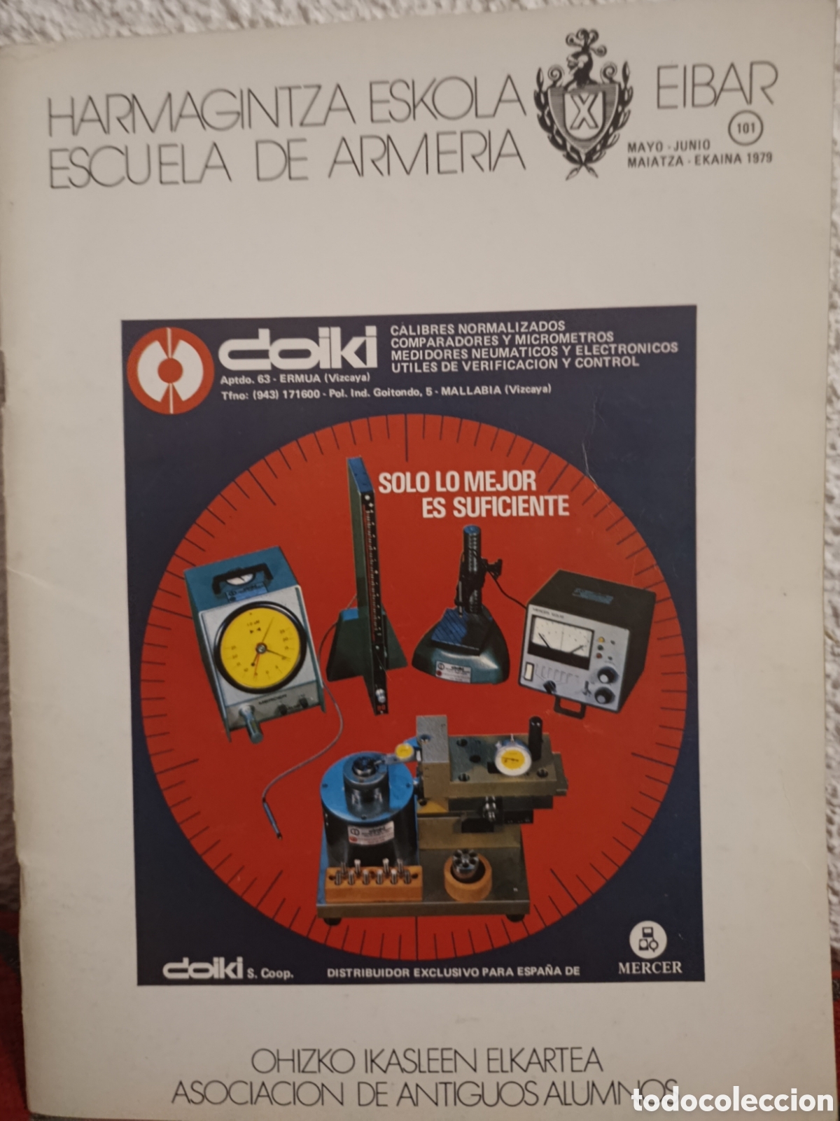 Collectionnisme de Revues et Journaux: Revista : Escuela de Armer&iacute;a de Eibar (1979) - Pieza de Coleccionismo Industrial