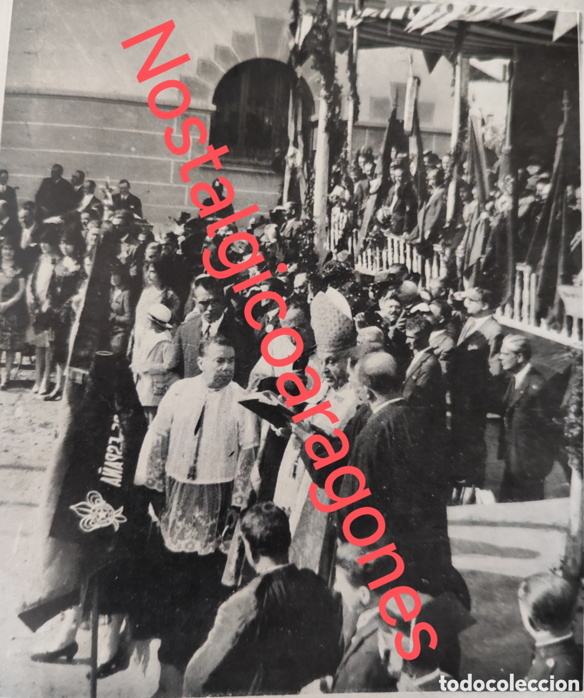 Coleccionismo de Revistas y Peri&oacute;dicos: Hospitalet de Llobregat bendici&oacute;n nueva casa Correos tel&eacute;grafos foto revista princ siglo XX 192B