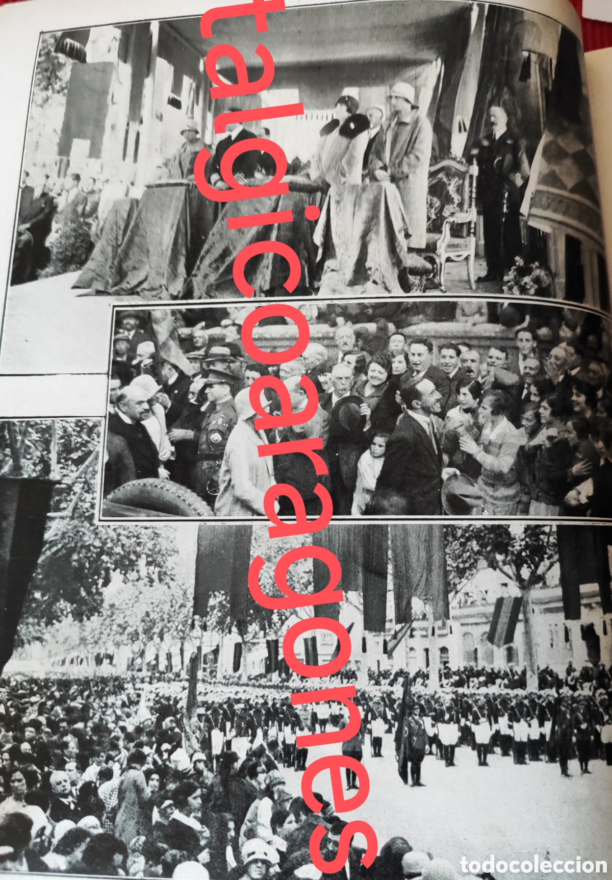 Coleccionismo de Revistas y Peri&oacute;dicos: Visita Real Tarragona Vic foto revista princ siglo XX 192B