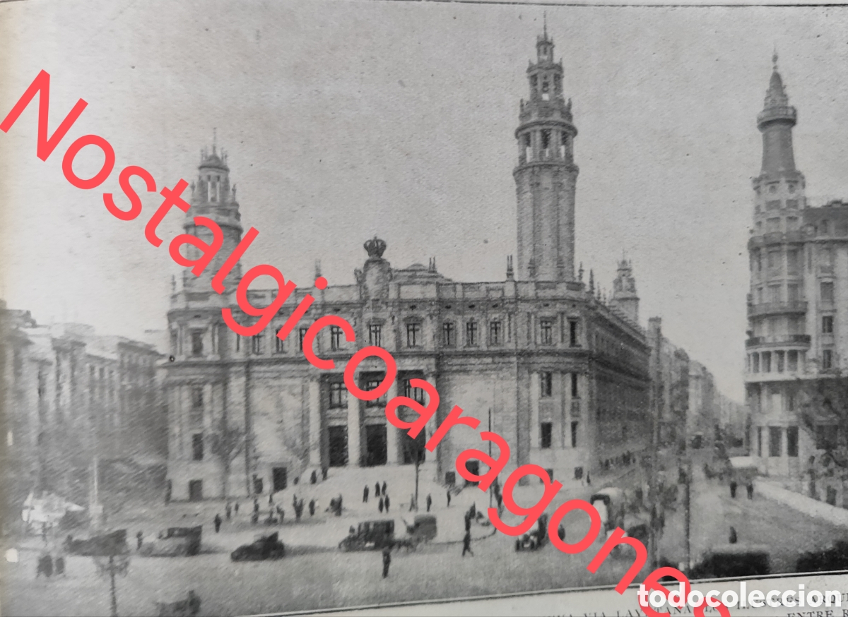 Coleccionismo de Revistas y Peri&oacute;dicos: Barcelona edificio Correos via Layetana foto revista princ siglo XX 192B