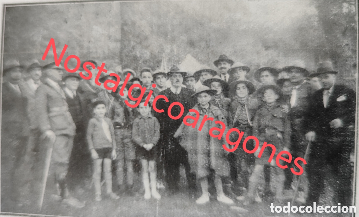 Coleccionismo de Revistas y Peri&oacute;dicos: Espu&ntilde;a Murcia General Sanjurjo campamento exploradores foto revista princ siglo XX 192B