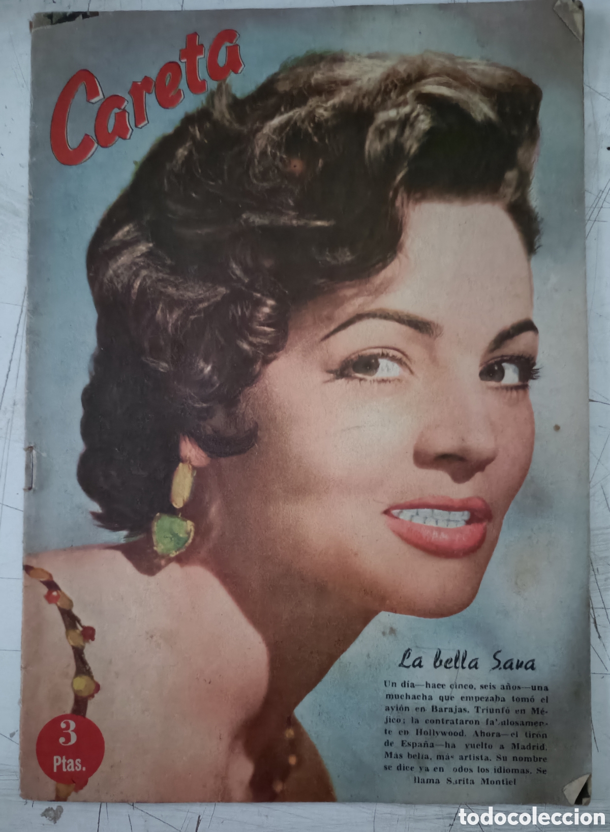 Coleccionismo de Revistas y Peri&oacute;dicos: Peque&ntilde;a revista Careta. Sara Montiel