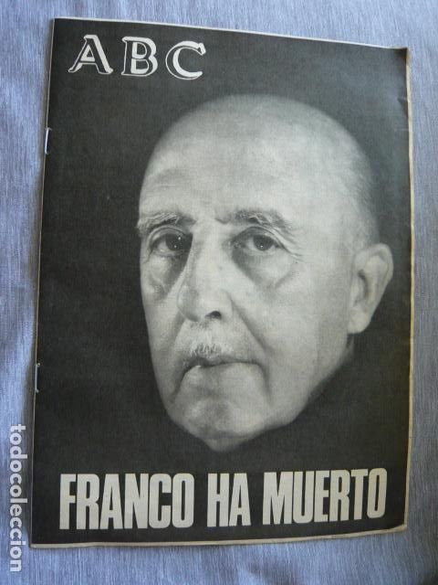 Coleccionismo de Revistas y Peri&oacute;dicos: ABC PERIODICO MUERTE DE FRANCO 20 DE NOVIEMBRE DE 1975