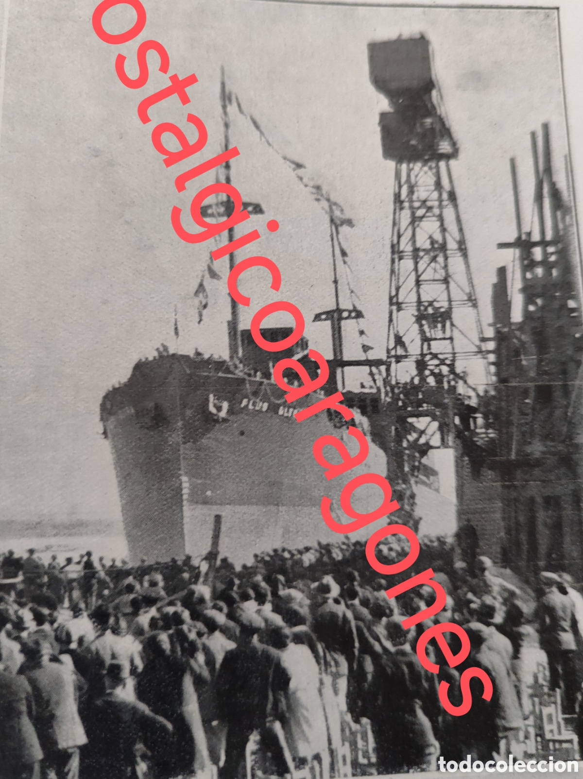 Coleccionismo de Revistas y Peri&oacute;dicos: Cartagena buque guerra argentino General Belgrano foto revista princ siglo XX 192B