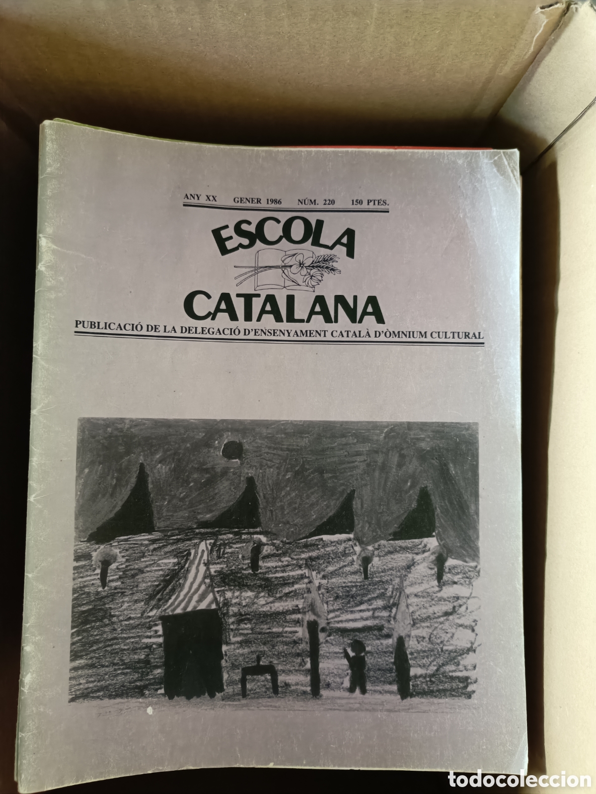 Coleccionismo de Revistas y Peri&oacute;dicos: Escola catalana &Ograve;mnium D.E.C. lot de 196 revistes , es venen soltes si cal.