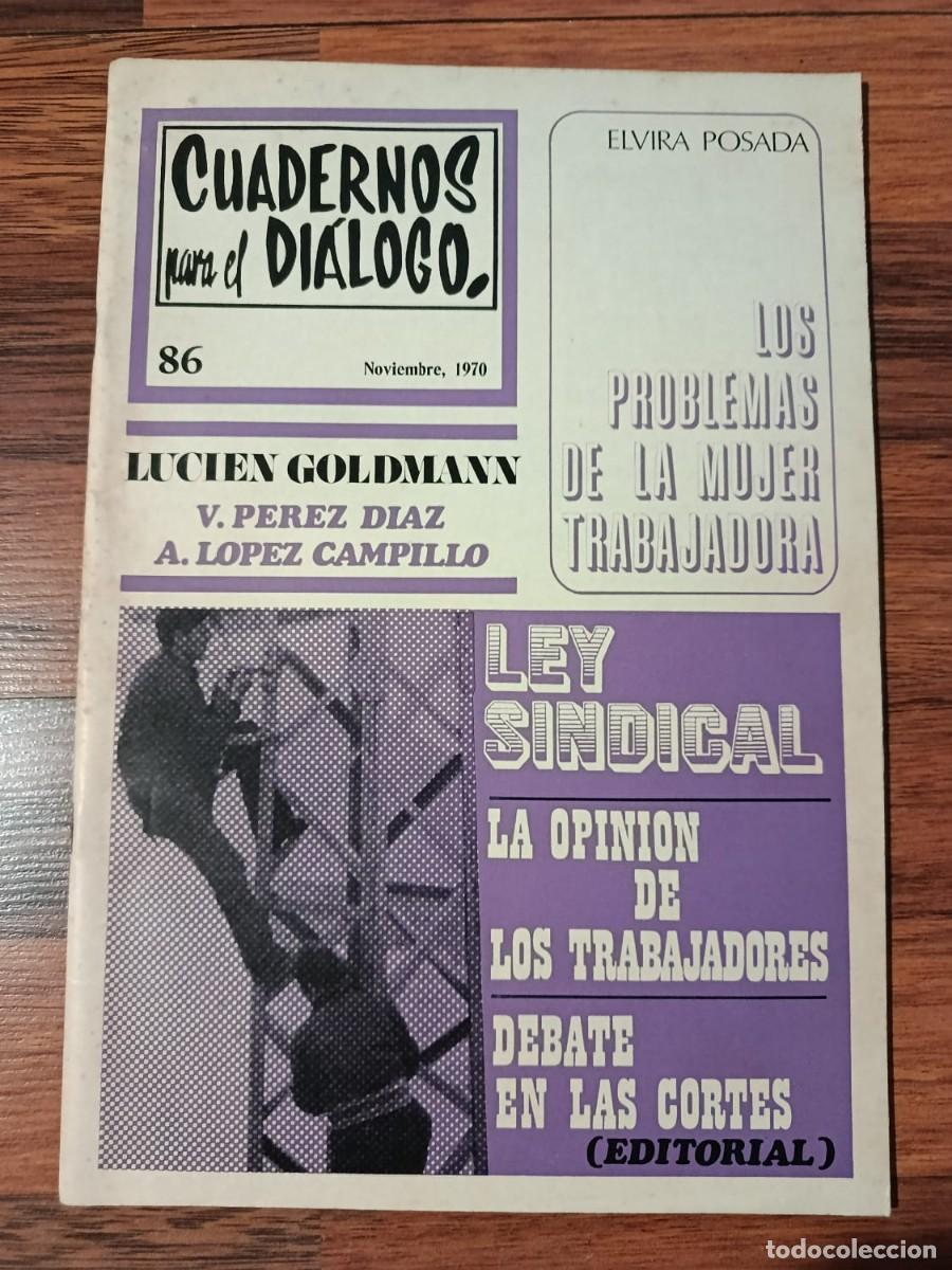 Colecionismo de Revistas e Jornais: REVISTA CUADERNOS PARA EL DIALOGO N&ordm; 86