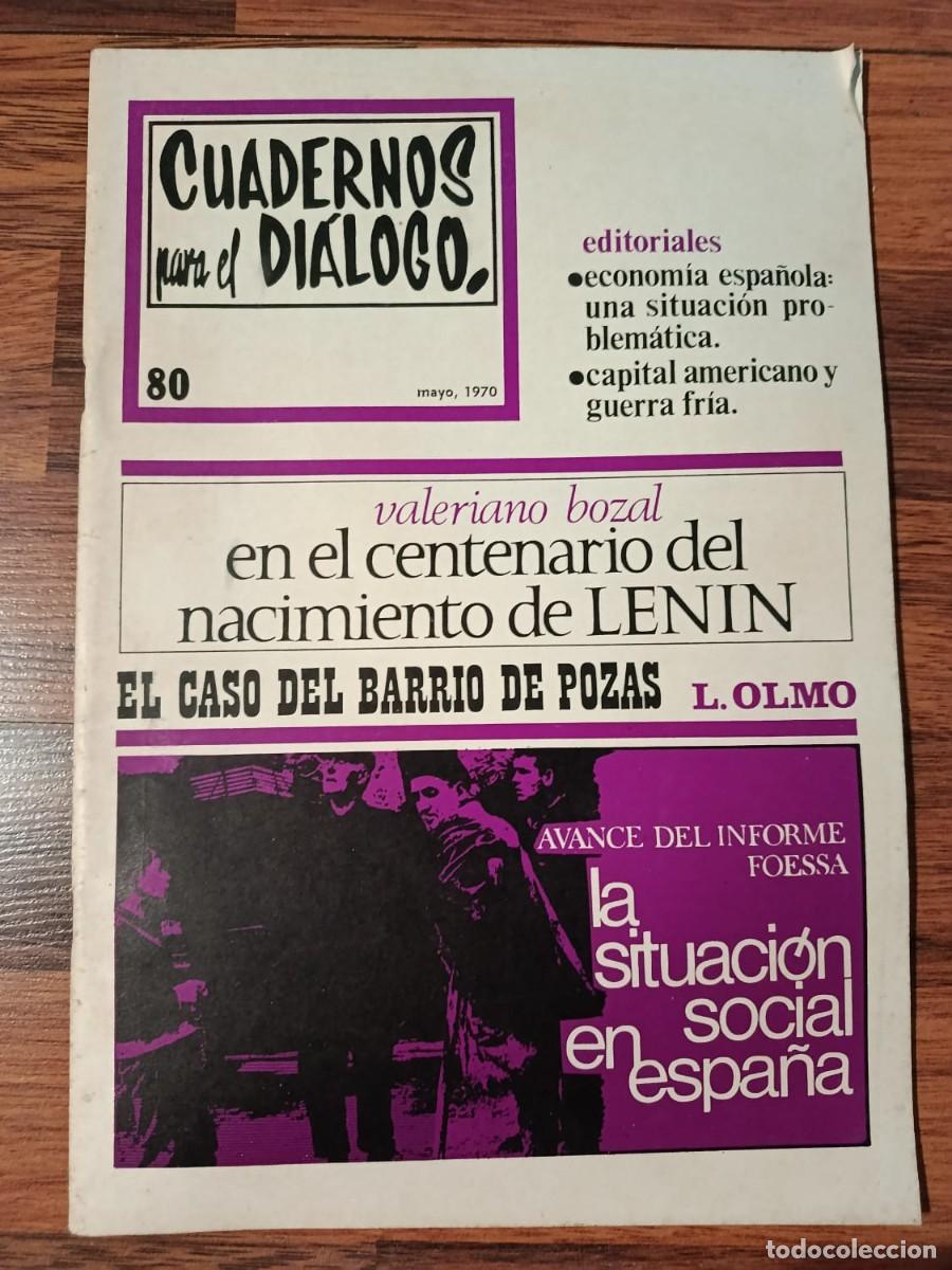 Coleccionismo de Revistas y Peri&oacute;dicos: REVISTA CUADERNOS PARA EL DIALOGO N&ordm; 80