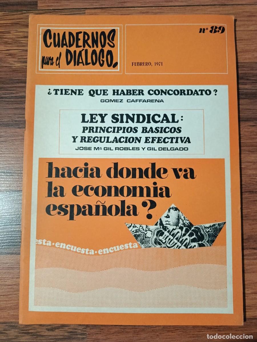 Coleccionismo de Revistas y Peri&oacute;dicos: REVISTA CUADERNOS PARA EL DIALOGO N&ordm; 89