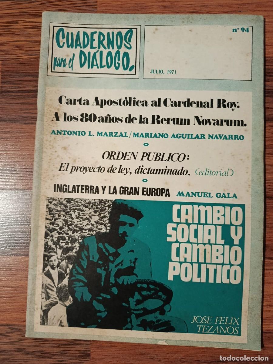 Coleccionismo de Revistas y Peri&oacute;dicos: REVISTA CUADERNOS PARA EL DIALOGO N&ordm; 94