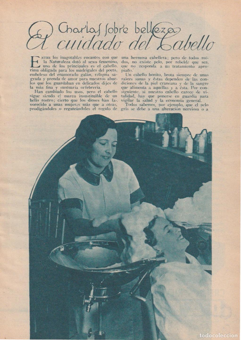 Collection Magazines and Newspapers: Charlas sobre belleza. El cuidado del cabello / Katheleen - 1934
