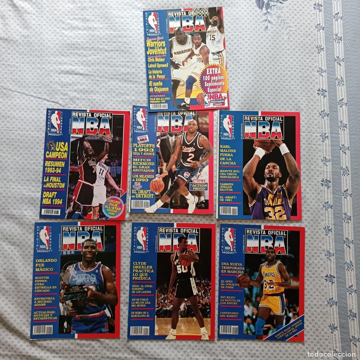 Collection Magazines and Newspapers: REVISTA OFICIAL NBA. LOTE 6 NUMEROS A&Ntilde;OS 1991/94