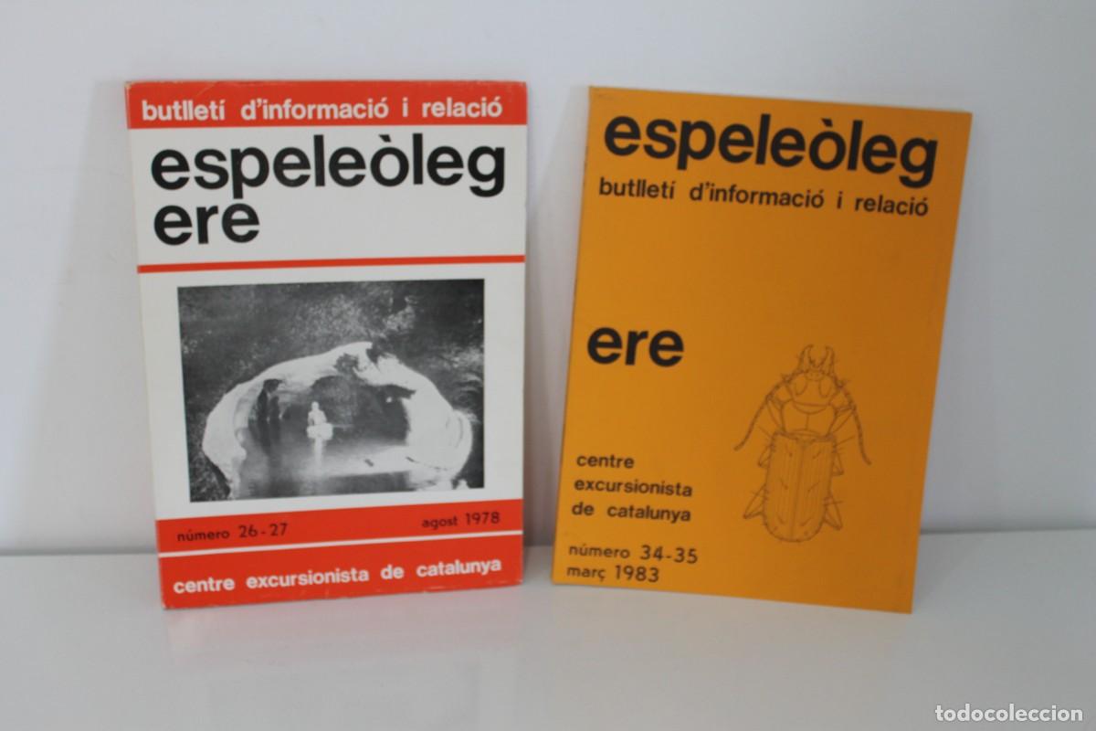 Coleccionismo de Revistas y Peri&oacute;dicos: 2 BUTLLET&Iacute; D'INFORMACI&Oacute; I RELACI&Oacute; ESPELE&Oacute;LEG ERE N&ordm; 26-27 AGOST 1978 Y N&ordm; 34-358 MAR&Ccedil; 1983