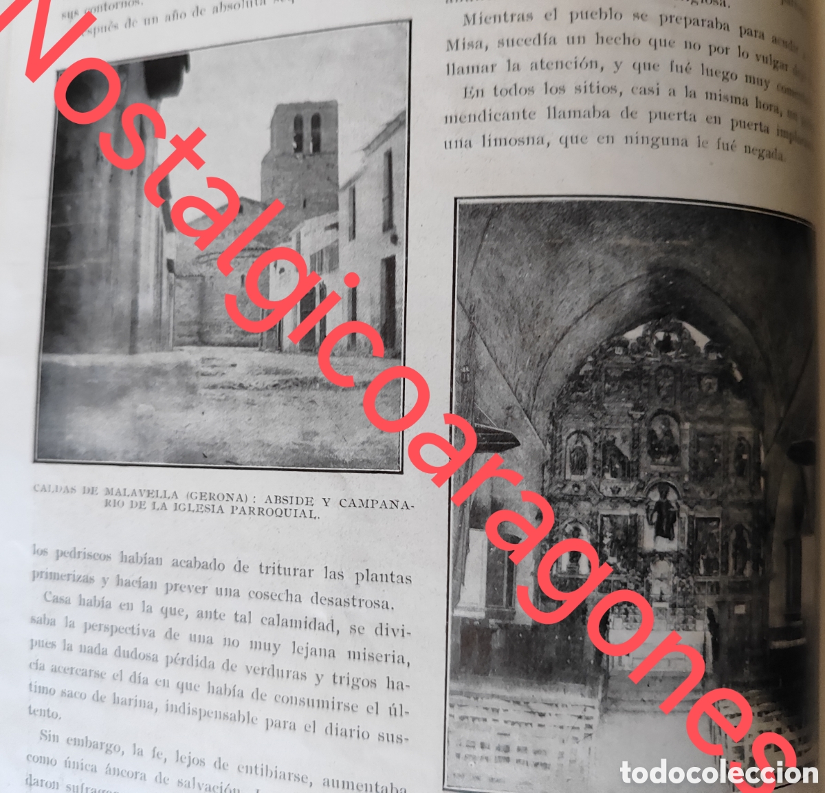 Colecionismo de Revistas e Jornais: tradiciones catalu&ntilde;a Pan Santo, Caldas Malavella Gerona foto revista princ siglo XX 192B