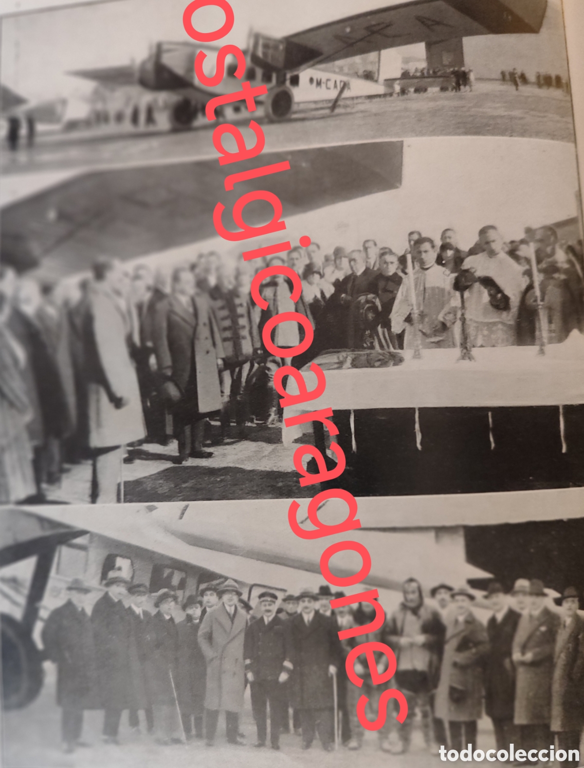 Coleccionismo de Revistas y Peri&oacute;dicos: aerodromo Loring Carabanchel inaug linea Madrid Barcelona foto revista princ siglo XX 192B