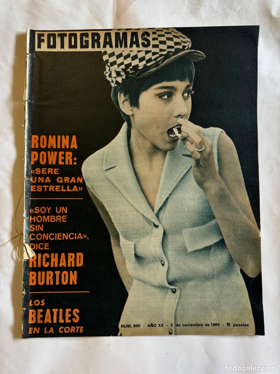 Collectionnisme de Revues et Journaux: Revista Fotogramas, A&ntilde;o 1965, Romina Power, Richard Burton, Los Beatles