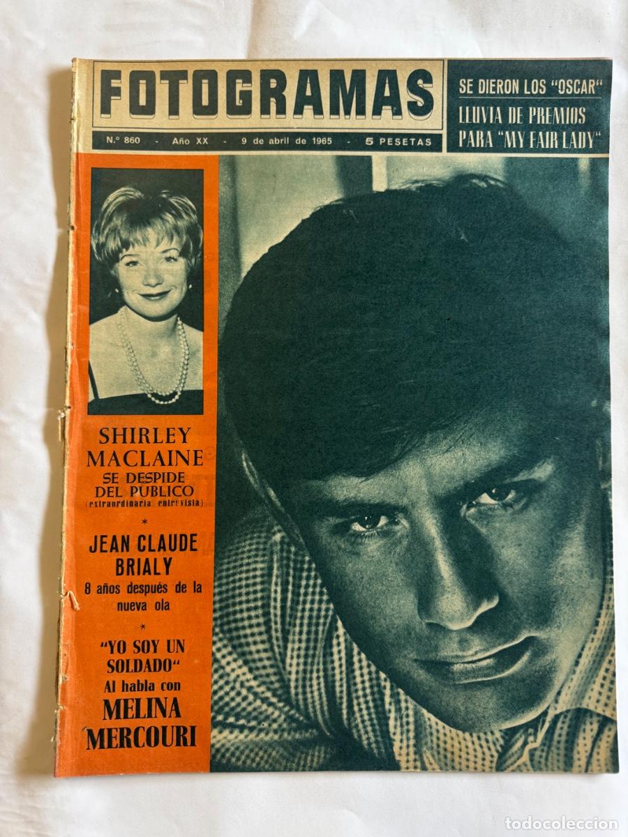 Sammeln von Zeitschriften und Zeitungen: Revista Fotogramas, A&ntilde;o 1965, Shirley Maclaine, Jean Claude, Melina Mercouri