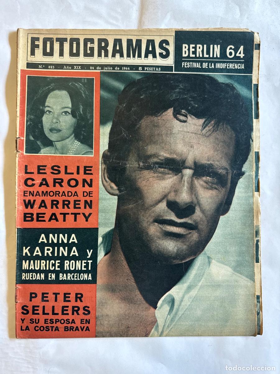 Collectionnisme de Revues et Journaux: Revista Fotogramas, A&ntilde;o 1964, Leslie Caron, Warren Beatty, Anna Karina