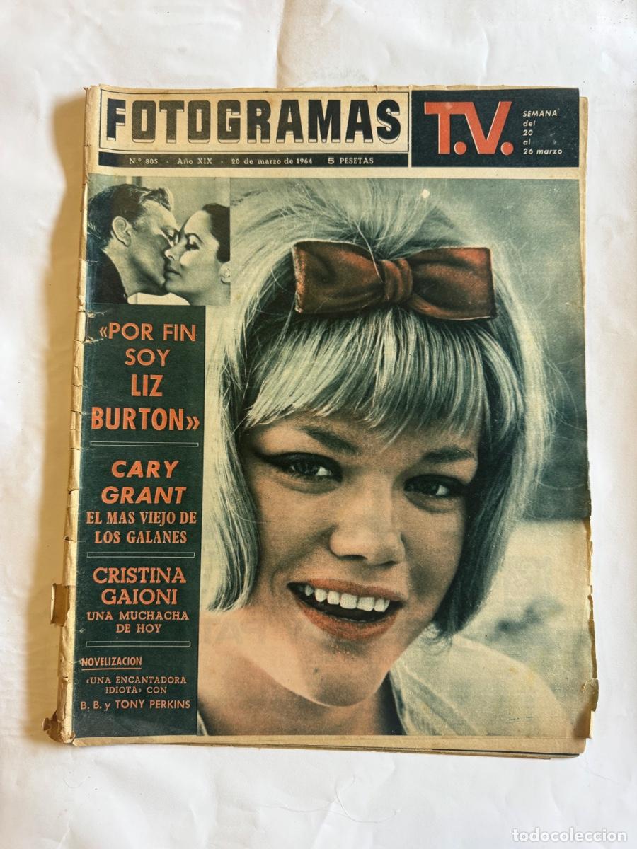 Collectionnisme de Revues et Journaux: Revista Fotogramas, A&ntilde;o 1964, Liz Burton, Cary Grant, Cristina Gaioni